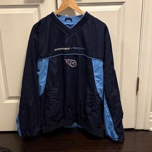 Reebok Men's Navy and Light Blue Windbreaker